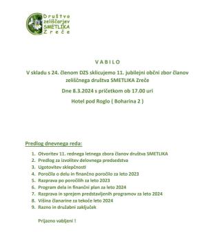 Zbor članov 2024
